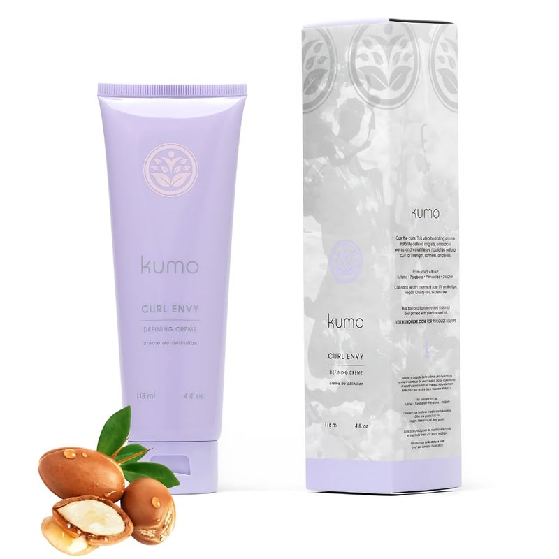 Kumo Curl Envy Defining Creme - With Argan Oil for Color Protection, Damaged, Frizzy Hair Concerns, Restorative, Organic, Sulfate & Paraben-Free, Phthalate & Gluten-Free, Cruelty-Free, Vegan - Image 1