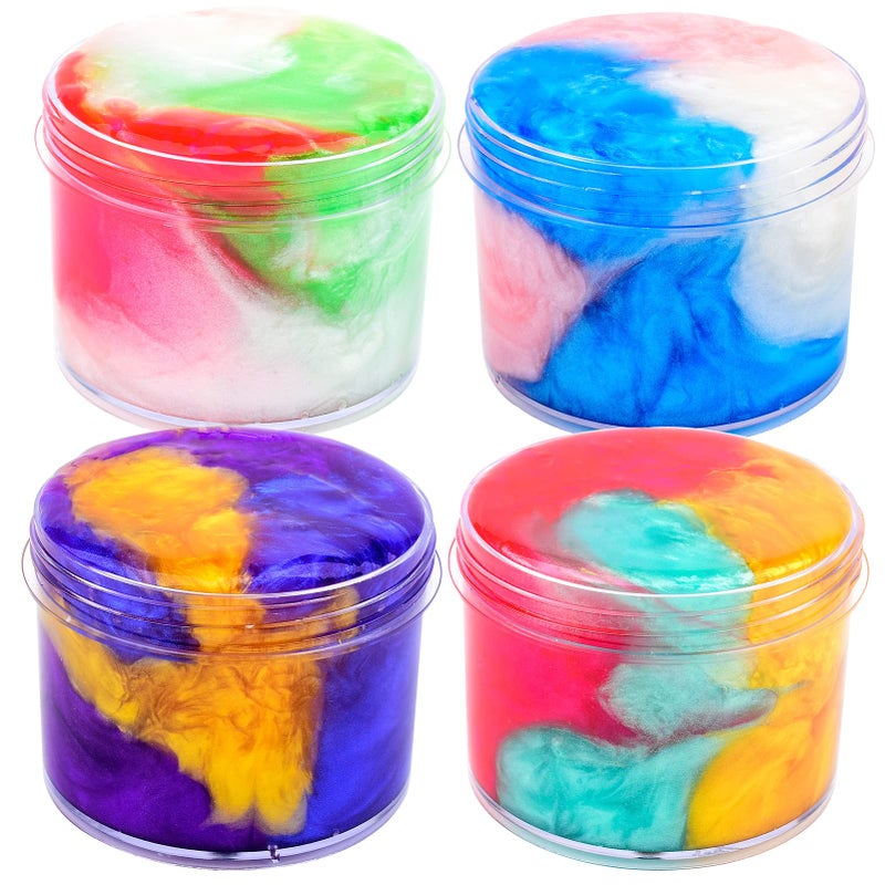 WUJYLY 4 Pack Galaxy Slime Kit,Party Favors for Kids, Non Sticky,Wet,Stress & Anxiety Relief,Slime Bulk for Boys Girl,Cute Stuffers,Super Soft Sludge Toy - Image 1