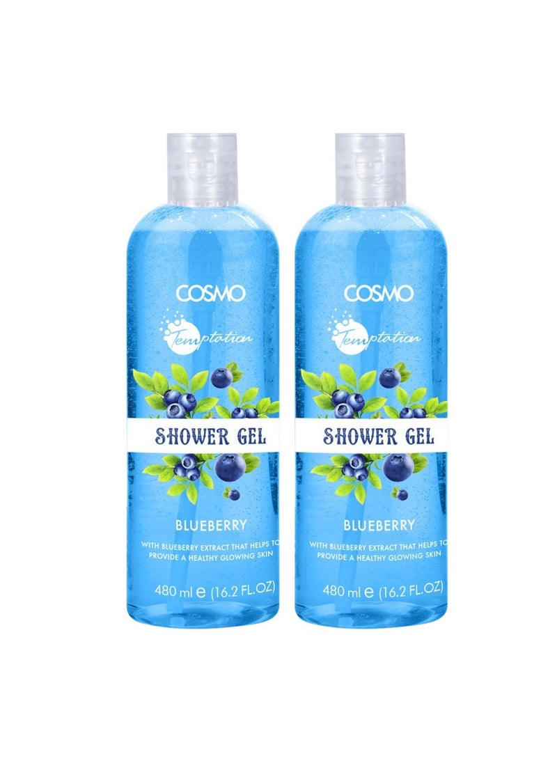 COSMO Shower Gel Blueberry 480Ml Buy 1 Get 1 Free 