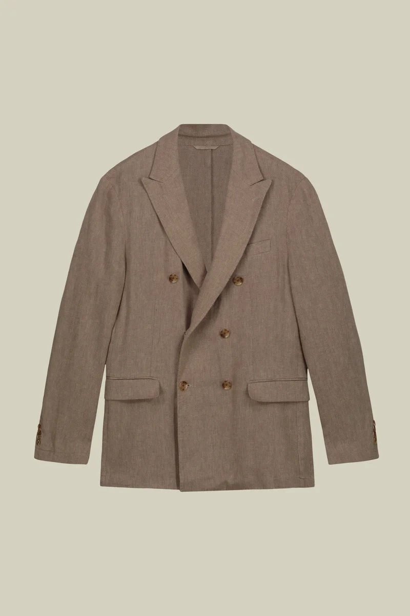 Doppelganger  Men's unlined double-breasted jacket - Beige for Men | Best Price UAE