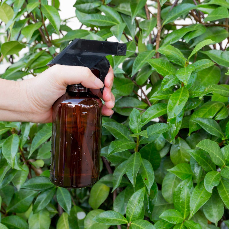 Youngever 6 Pack Empty Amber Plastic Spray Bottles, 8 Ounce Refillable Container for Essential Oils, Cleaning Products, or Aromatherapy, Trigger Sprayer with Mist and Stream Settings - Image 3