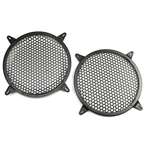 OZXNO 2 Pack 10 Inch Speaker Grills Subwoofer Grill Waffle Grill Guard Protector Covers with Mounting Screws ABS Mesh Round Subwoofer Speaker Cover - Image 4