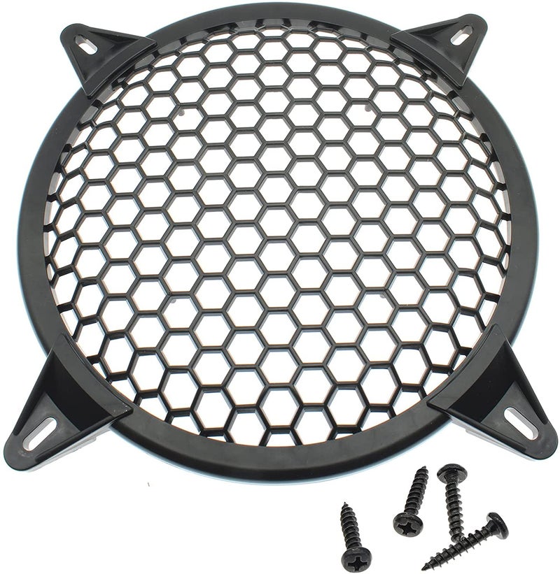 OZXNO 2 Pack 10 Inch Speaker Grills Subwoofer Grill Waffle Grill Guard Protector Covers with Mounting Screws ABS Mesh Round Subwoofer Speaker Cover - Image 1