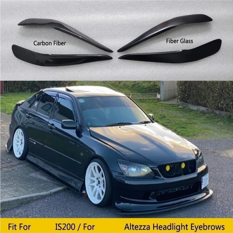 Vuzmode Carbon Fiber Headlight Covers for Lexus IS200 - Image 3
