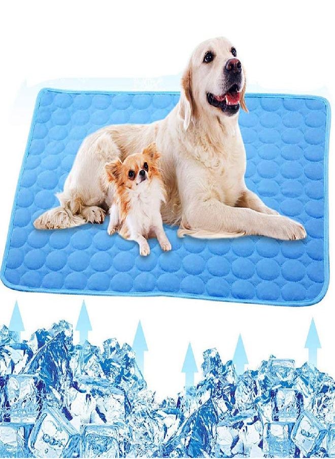XinChangShangMao XinChangShangMao Dog Cooling Mat, Pet Dog Self Cooling Pad, Ice Silk Washable Summer Cooling Mat for Dogs Cats, Kennels, Crates and Beds  - Image 3