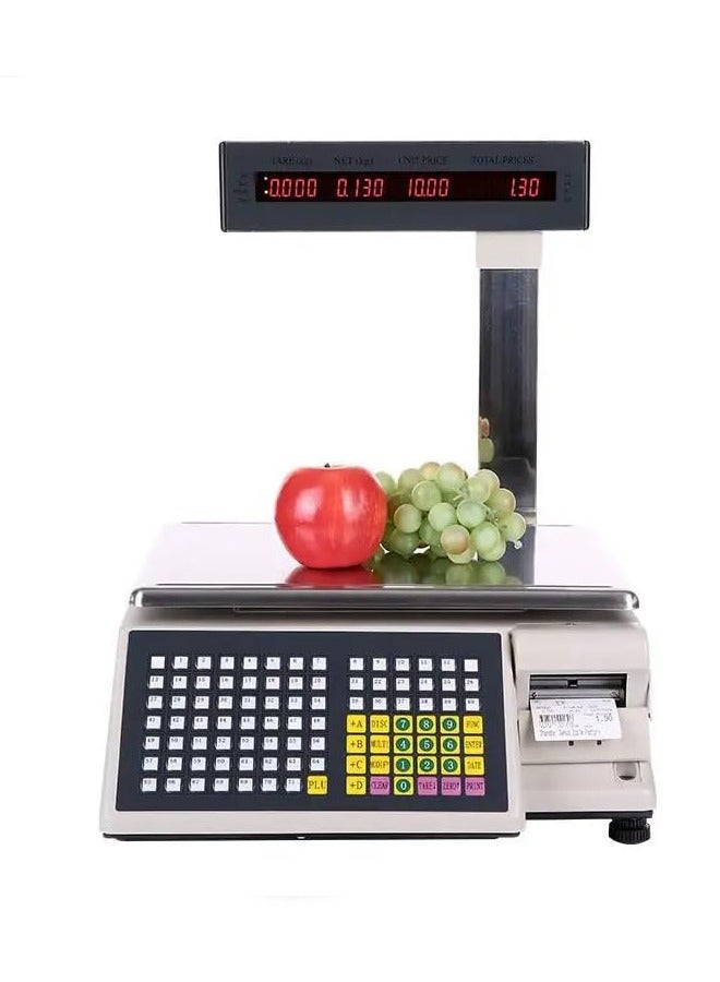 Office Maker Sticker Label Size 58x39 mm for Barcode Label Printer Scale | Direct Thermal & Thermal Transfer | White Color | 800 Labels per Roll | 40 mm Core | Best For Grocery Scales (10 Pieces) - Image 3