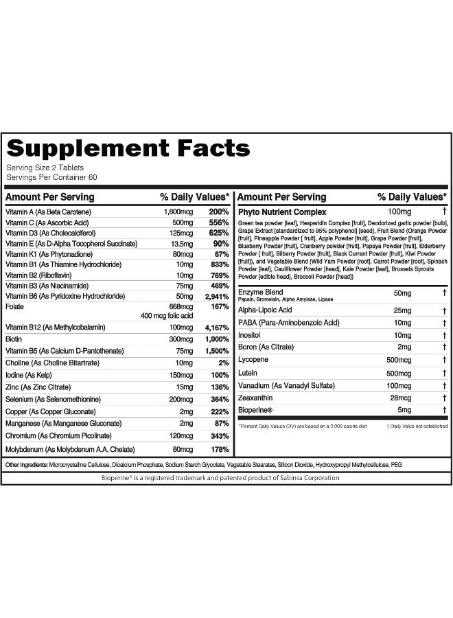 Evlution VitaMode High Performance Multivitamin for Men - Image 2
