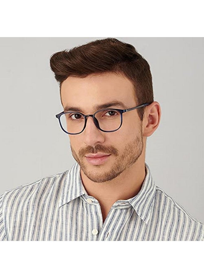 Lenskart Blu عدسات لنسكارت بلو | نظارات كمبيوتر زيرو باور زرقاء | نظارات ألعاب | مضادة للتوهج، خفيفة الوزن وتحجب الأشعة الضارة | نظارات حماية من الأشعة فوق البنفسجية | للرجال والنساء | متوسطة | LB E13528 - Image 3