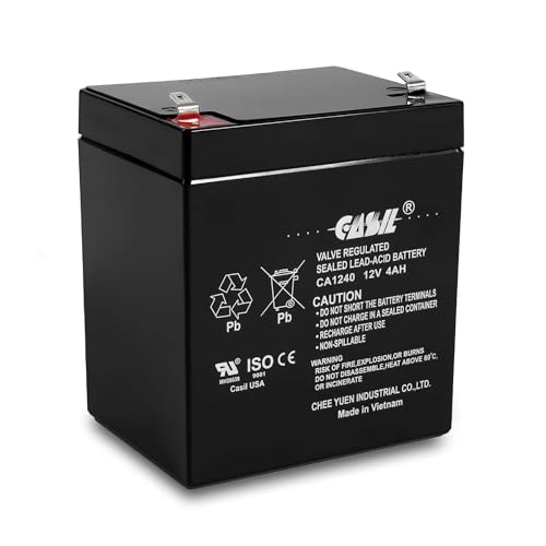 Casil CA-1240 12V 4AH Alarm System Battery Back Up Vista 20P ADT - Image 1