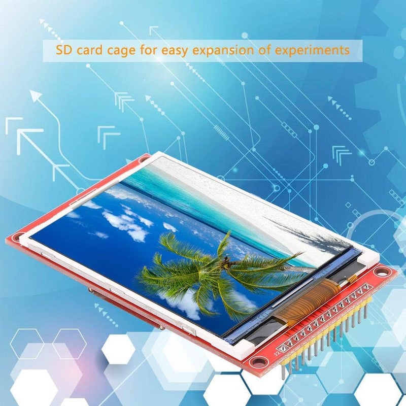 Wal front 3.2 inch 240x320 LCD Display Module, 65K Color, SPI Interface, Touch Function (Optional), SD Card Slot, ARM Driver, 2021 Model - Image 4
