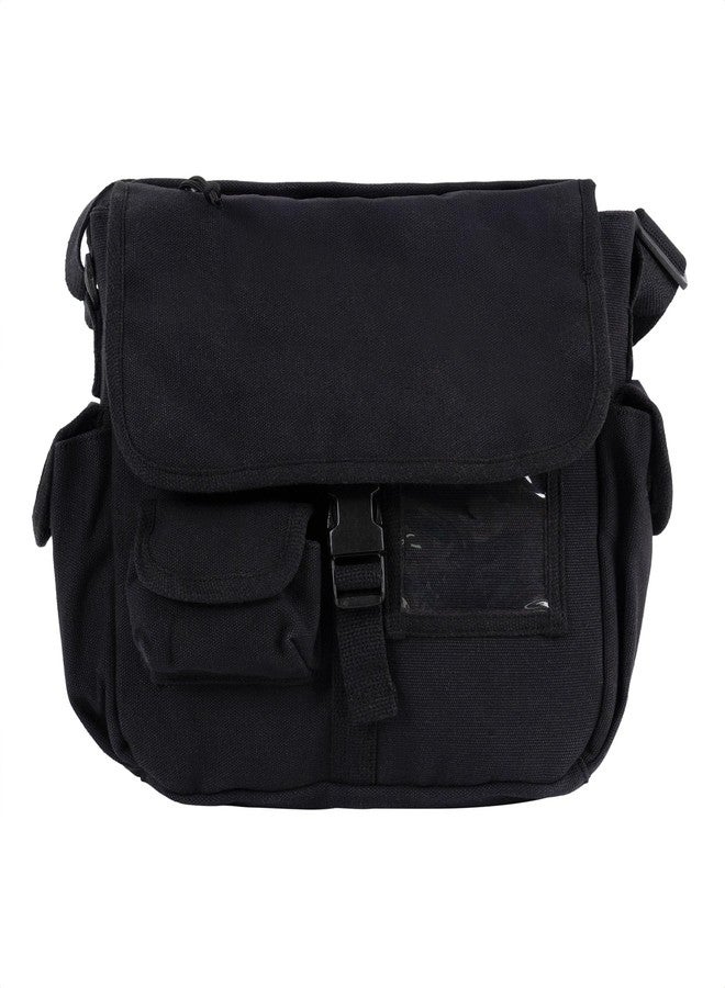 Rothco Canvas Urban Explorer Shoulder Bag, Black - Image 3