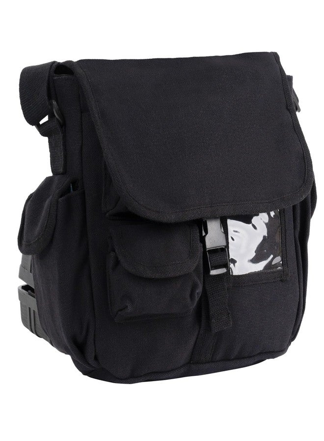 Rothco Canvas Urban Explorer Shoulder Bag, Black - Image 4