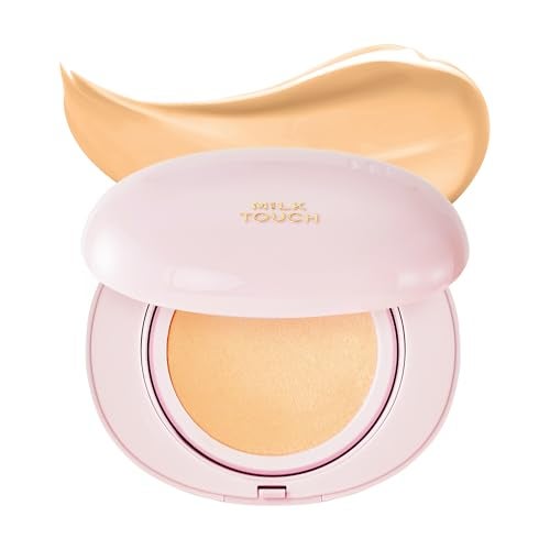milktouch Cushion Foundation 24H Flawless Skin Radiant Shine No Oxidation LongLasting NonCreasing 60 Hydrating Skincare Infused Korean 24W Honey - Image 1