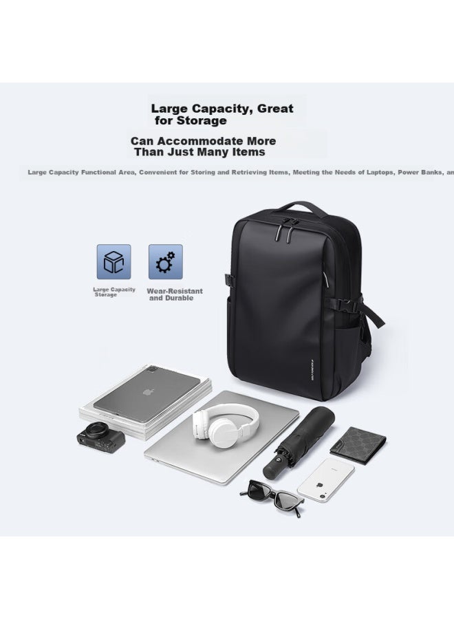 Golf Backpack For Men, Travel Bag, 17.3-inch Laptop Bag, Student Schoolbag, Water-resistant Commuter Business Travel Backpack - Image 2