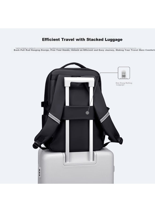 Golf Backpack For Men, Travel Bag, 17.3-inch Laptop Bag, Student Schoolbag, Water-resistant Commuter Business Travel Backpack - Image 3