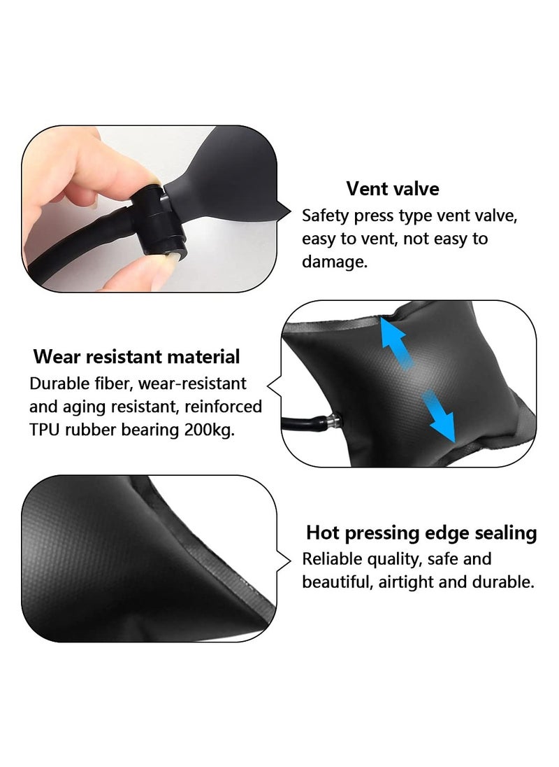 SYOSI - Air Wedge Pump Wedge Up Bag, Inflatable Shim, Alignment Tool Air Pumps, for Door Window Installation, Auto Repair Air Wedge Pump Bag, Install Shim Wedge (2 Pcs) - Image 1