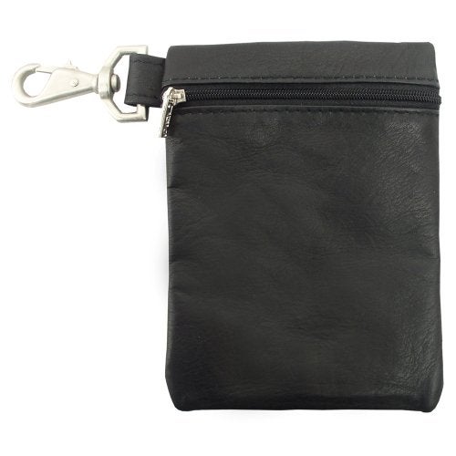 Piel Leather Valuable Pouch, Black, One Size - Image 1