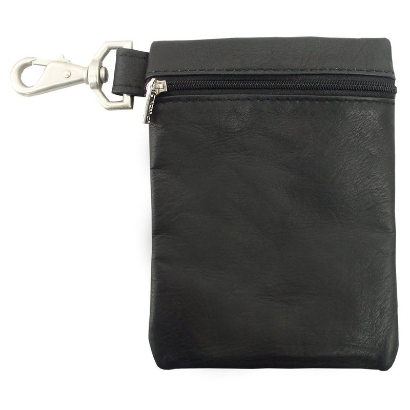 Piel Leather Valuable Pouch, Black, One Size - Image 5