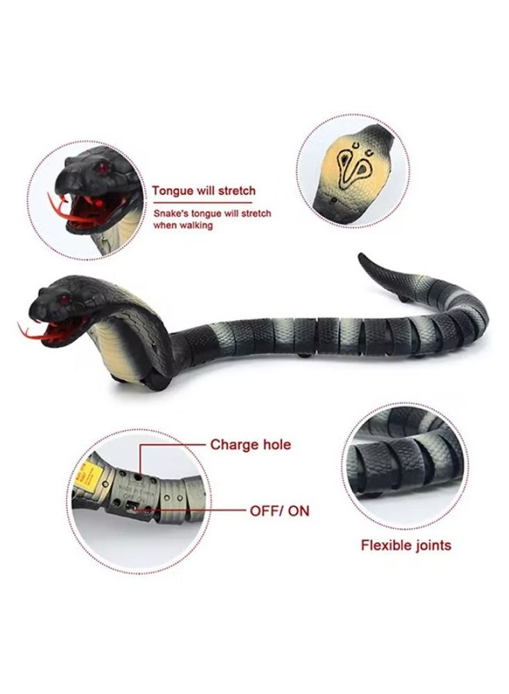 Remote Controlled Wireless Flexible Realistic Fast Moving Naga Cobra Snake Toy 44x7x6cm - Image 2