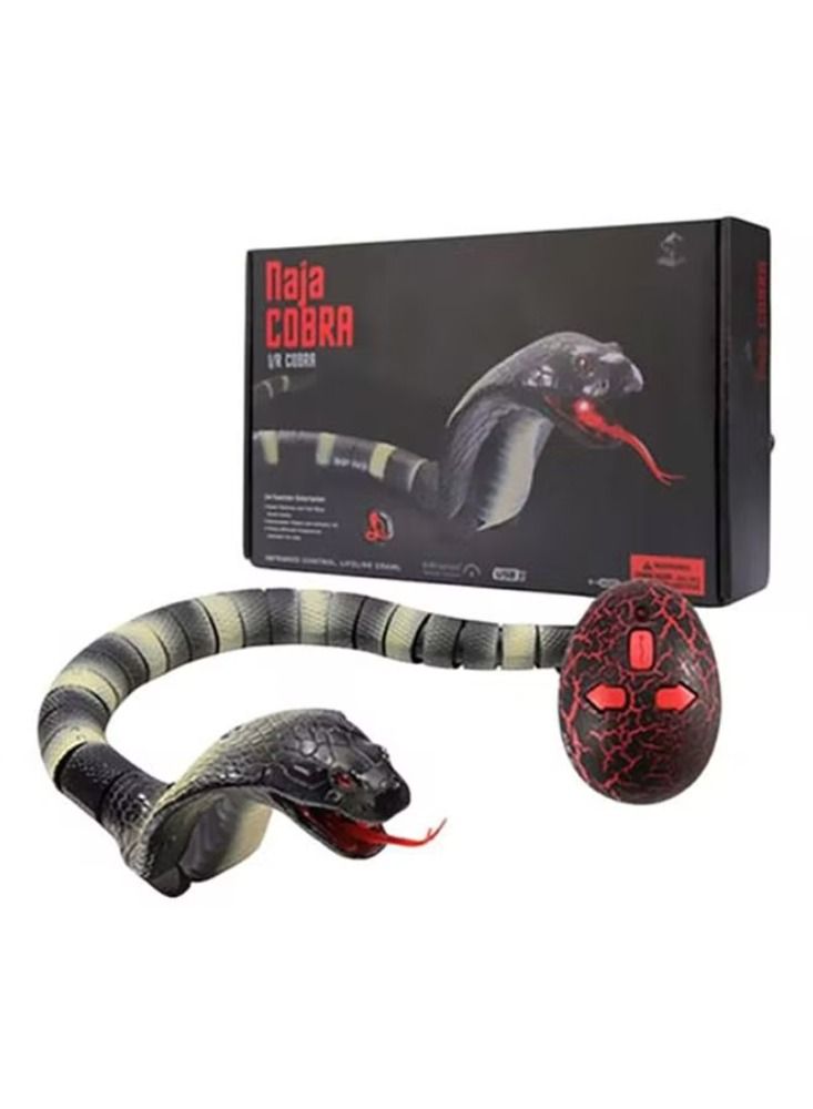 Remote Controlled Wireless Flexible Realistic Fast Moving Naga Cobra Snake Toy 44x7x6cm - Image 1