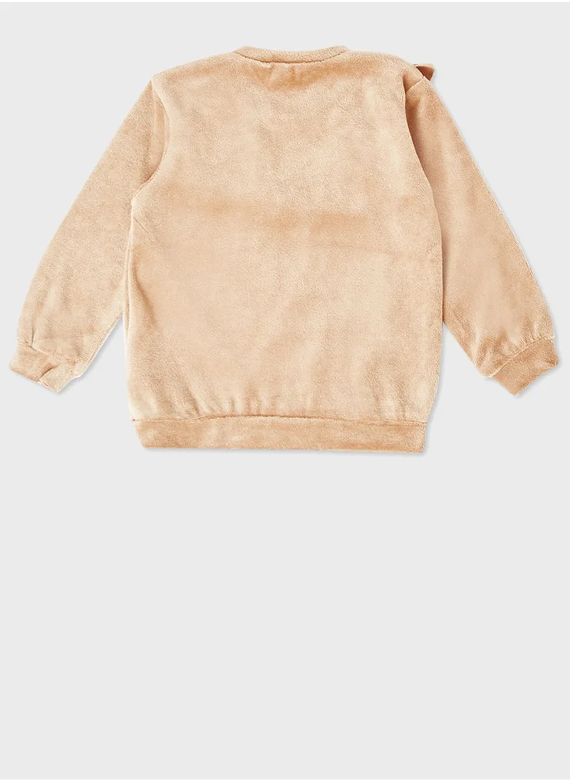 NAME IT Infant Ruffle Detail Sweatshirt