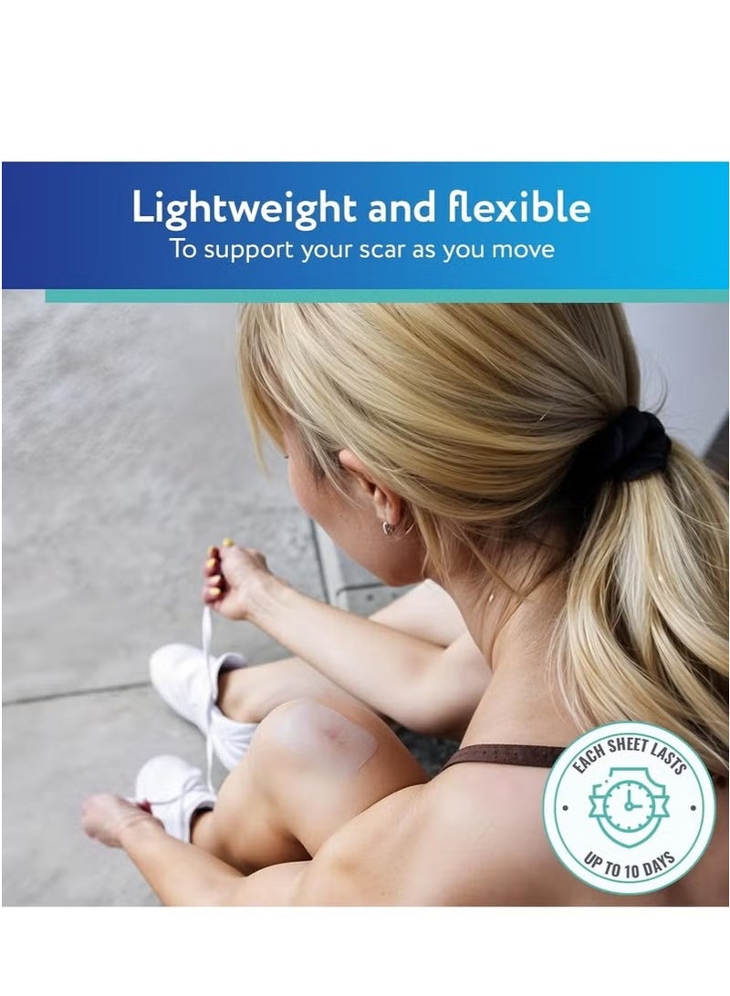 ScarAway Clear Silicone Scar Sheets – White, 10 Count | Flexible, Durable Scar Treatment for Smooth Skin - Image 5