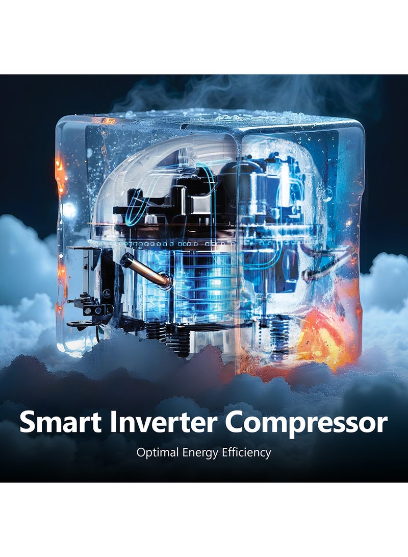 DAEWOO 721L Gross Capacity & 510L Net Capacity Side by Side Refrigerator, Smart Inverter Compressor, Quick Freeze Technology, Total No Frost, - Image 5