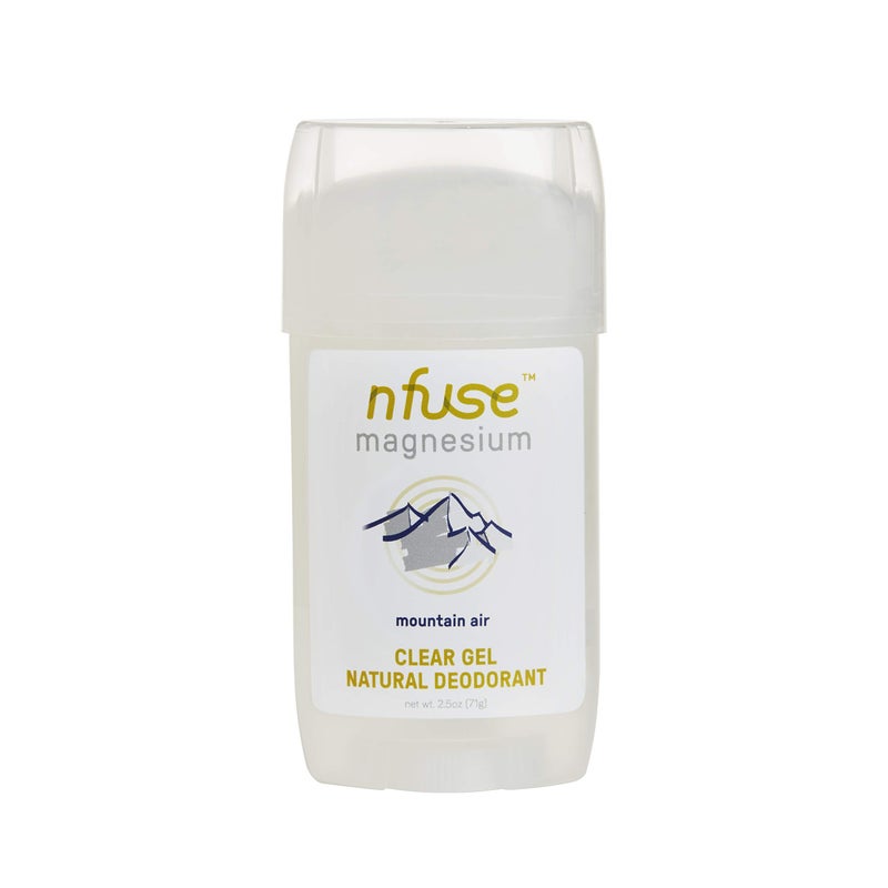 nfuse Natural Topical Magnesium Gel Deodorant LongLasting Natural Odor Protection with USPGrade Magnesium Chloride AluminumFree ParabenFree Baking SodaFree Mountain Air Scent 25 oz