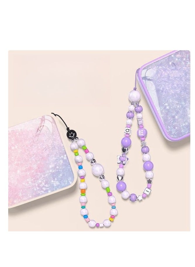 NOHON - Large Capacity Ultra-Thin 10000mAh Built-In Cable Super Fast Charging Power Bank With Pearl Hanging Chain - Image 1