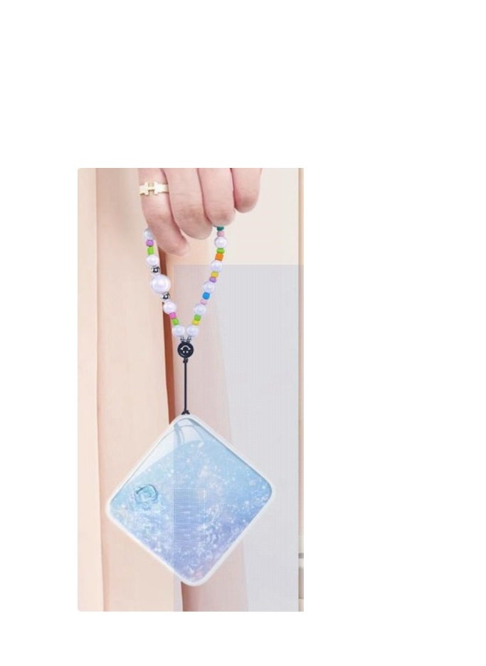 NOHON - Large Capacity Ultra-Thin 10000mAh Built-In Cable Super Fast Charging Power Bank With Pearl Hanging Chain - Image 1