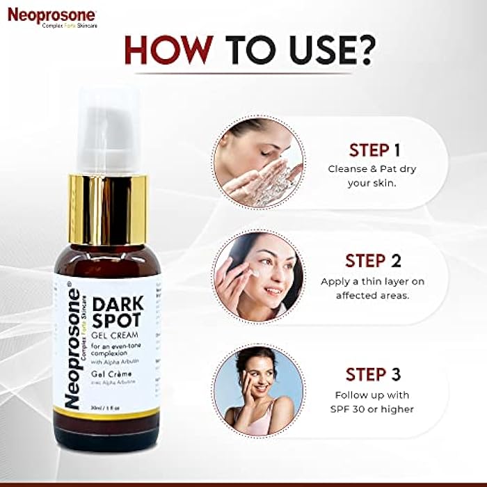 Neoprosone نيوبروسون، مزيل البقع الداكنة للوجه - 1 أونصة سائلة / 30 مل - كريم تفتيح، يقلل من العيوب، بقع الشمس، البقع البنية على: الوجه، الركب، المرفقين، اليدين، المناطق الخاصة - Image 5