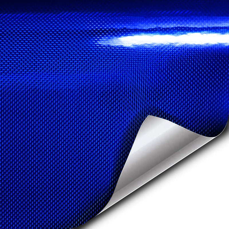 VViViD Holographic Weave HighGloss Vinyl Car Wrap 5ft x 5ft Blue