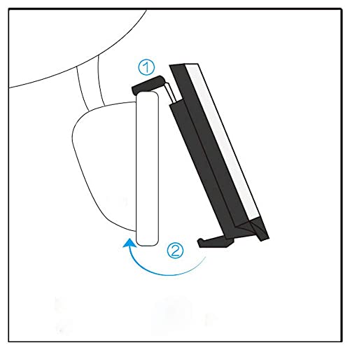 PME Rear View Mirror, Universal Car Truck Mirror Interior Panoramic Wide Angle Mirror Blind Spot Side Mirror Convex Anti-Glare Truck Mirror (Plain Convex Mirror, 15.0" / Clip-on) - Image 2