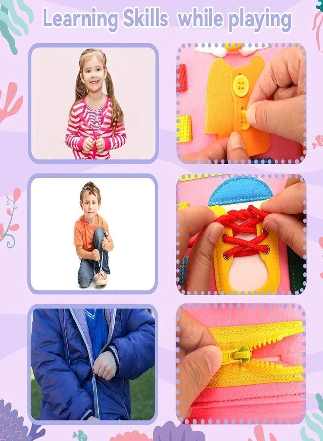 KEREZMADIK 12 In 1 Toddler Busy Binder educational with fun Book For Toddlers 1-4 Years (Pink) - Image 5