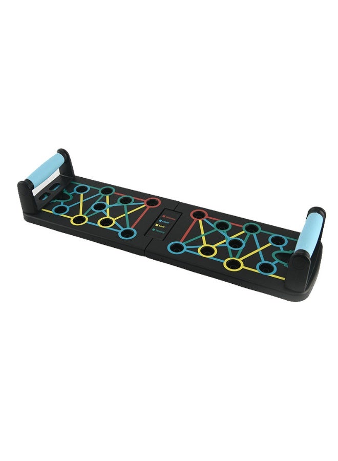 جوجو الحب لوح الرفع معدات التمرين المنزلية نظام قضيب الدفع متعدد الوظائف اللياقة الأرضية الصدر العضلات ممارسة المعدات المهنية حرق الدهون ذراع التدريب، 11 ثقبا مضروبا في 2، مع سلسلتي سحب - Image 3