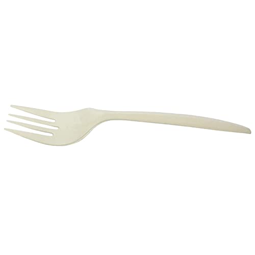 G1 Corn Starch Disposable Biodegradable Forks | 6 inch | Cream | 40 Pcs - Image 3