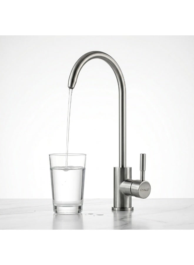 Crystolex Stainless Steel Faucet for RO Water Purifier (50–400 GPD) – 304 Grade Lead-Free Sink Tap, Rust & Corrosion Resistant, Easy Installation Drinking Water Tap – Heavy Duty Kitchen Faucet UAE - Image 1