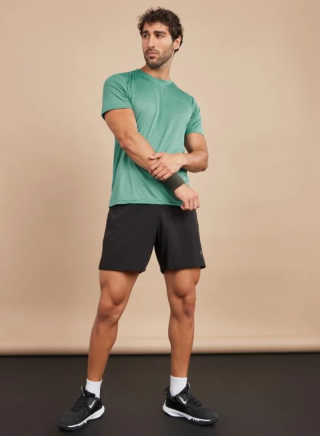 Styli Styli Regular Dry Fit T-shirt with Logo Detail
