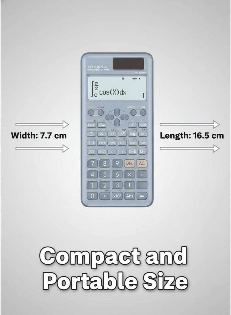 LEXIN Scientific Calculator 2nd Edition With Basic And Advanced Functions - Blue, Ideal For Students And Office Use - Image 4