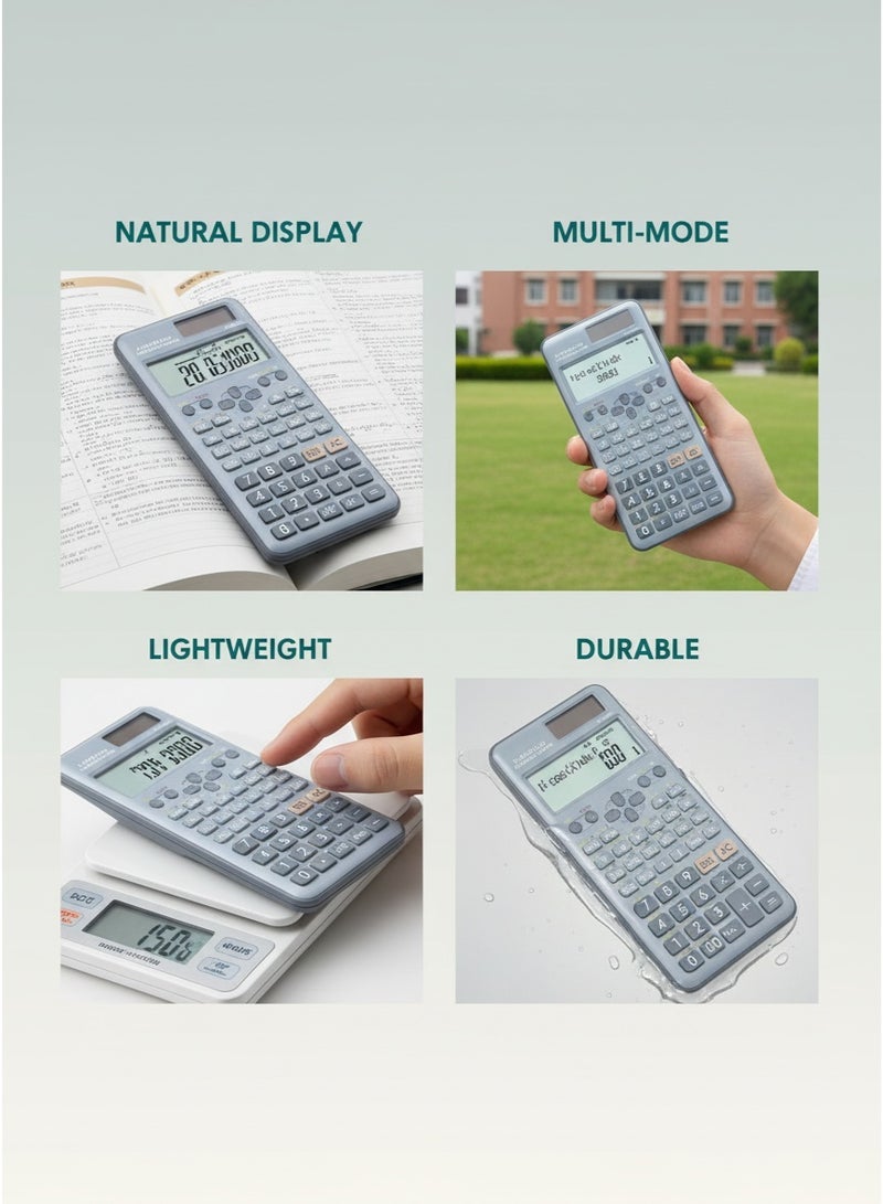 LEXIN Scientific Calculator 2nd Edition With Basic And Advanced Functions - Blue, Ideal For Students And Office Use - Image 2