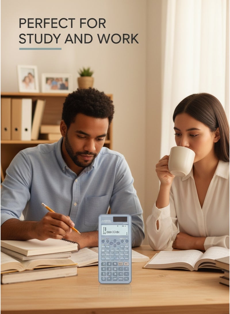 LEXIN Scientific Calculator 2nd Edition With Basic And Advanced Functions - Blue, Ideal For Students And Office Use - Image 3