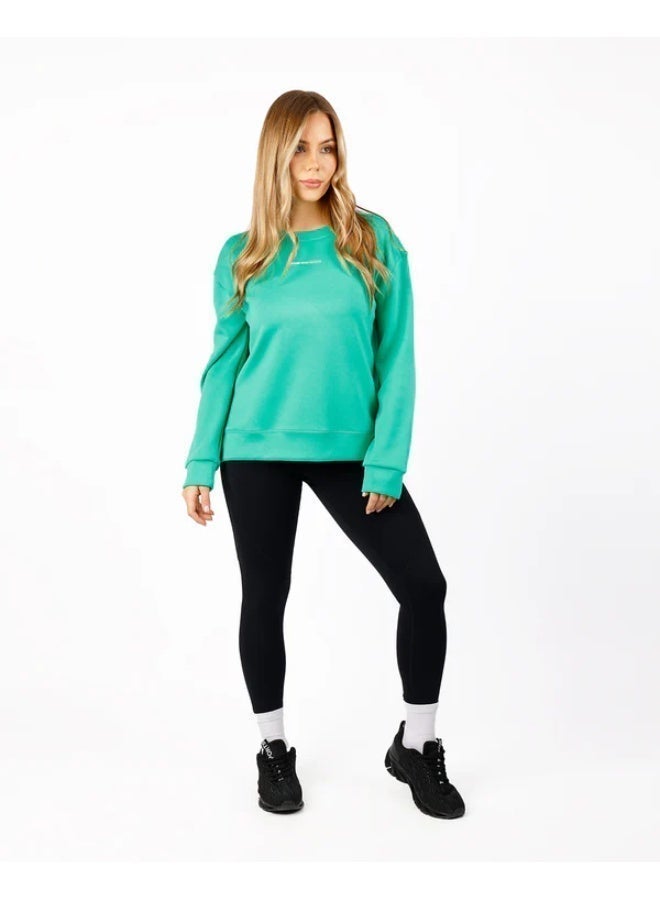 أتوم تيشيرت رياضي نسائي Atum Essential Crew أخضر - Image 3