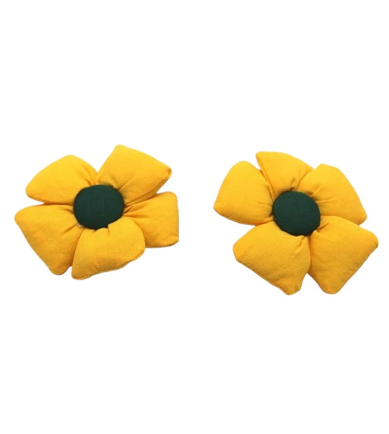 D'Daniela Aida Glasses and Flower Shaped Clip Set For Babies and Girls - Yellow