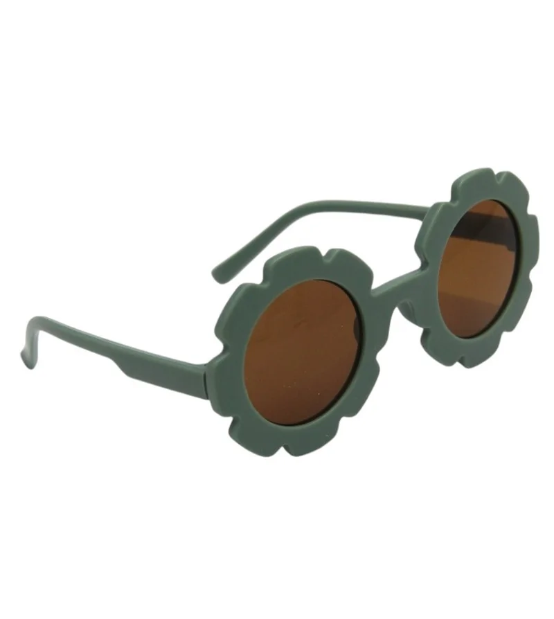 D'Daniela Aida Glasses and Flower Shaped Clip Set For Babies and Girls - Yellow