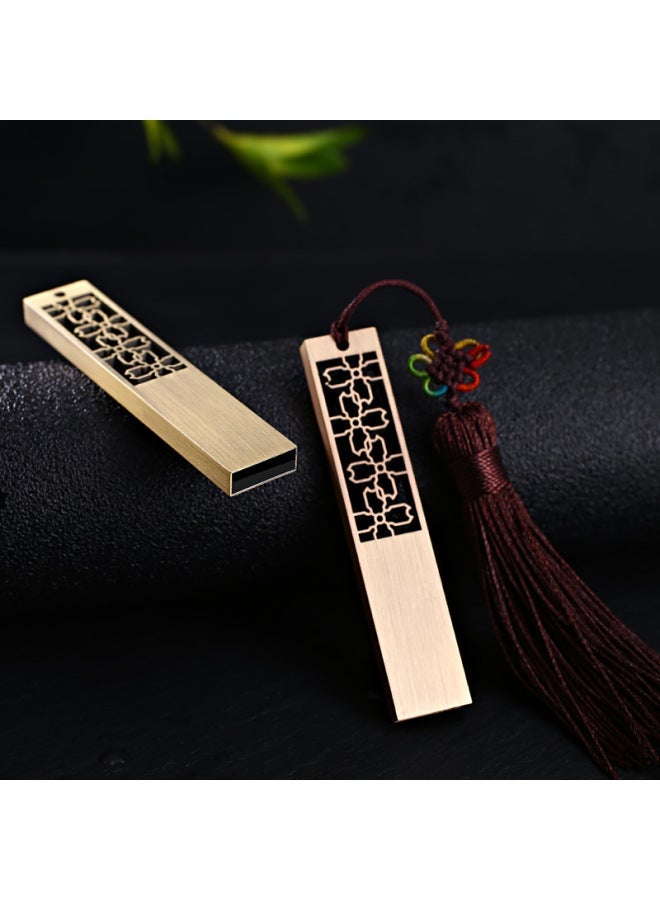USB Flash Disk 16g Tiger Year Creative Metal 3.0 Chinese Style Gift 32g Car Music 64g-Color:Ingot-Capacity:64GB - Image 5