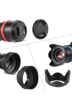 ANDOER Andoer 72mm Lens Filter Kit UV+CPL+FLD+ND(ND2 ND4 ND8) with Carry Pouch / Lens Cap / Lens Cap Holder / Tulip & Rubber Lens Hoods / Cleaning Cloth  - Image 4