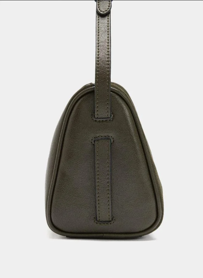 PARFOIS Green Crossbody bag with leather details for Women | Best Price UAE