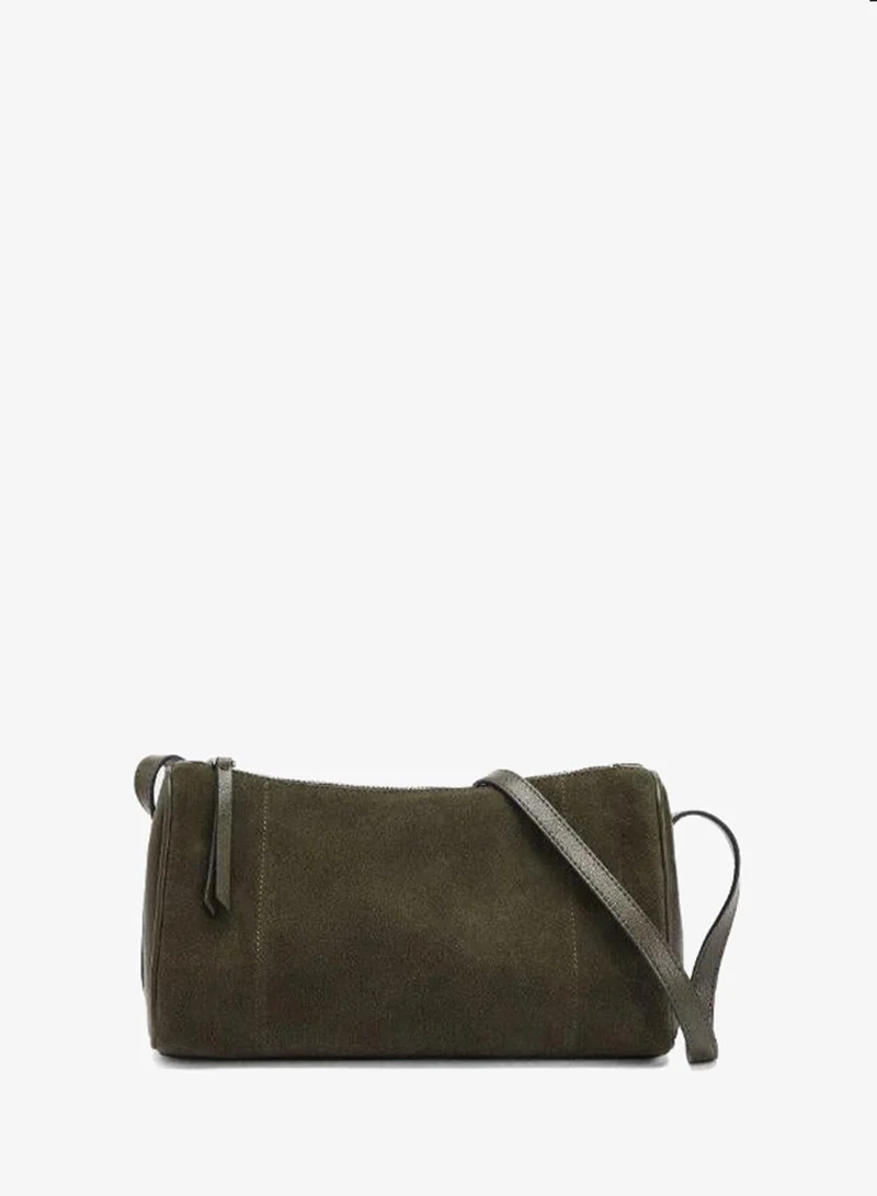 PARFOIS Crossbody bag with leather details