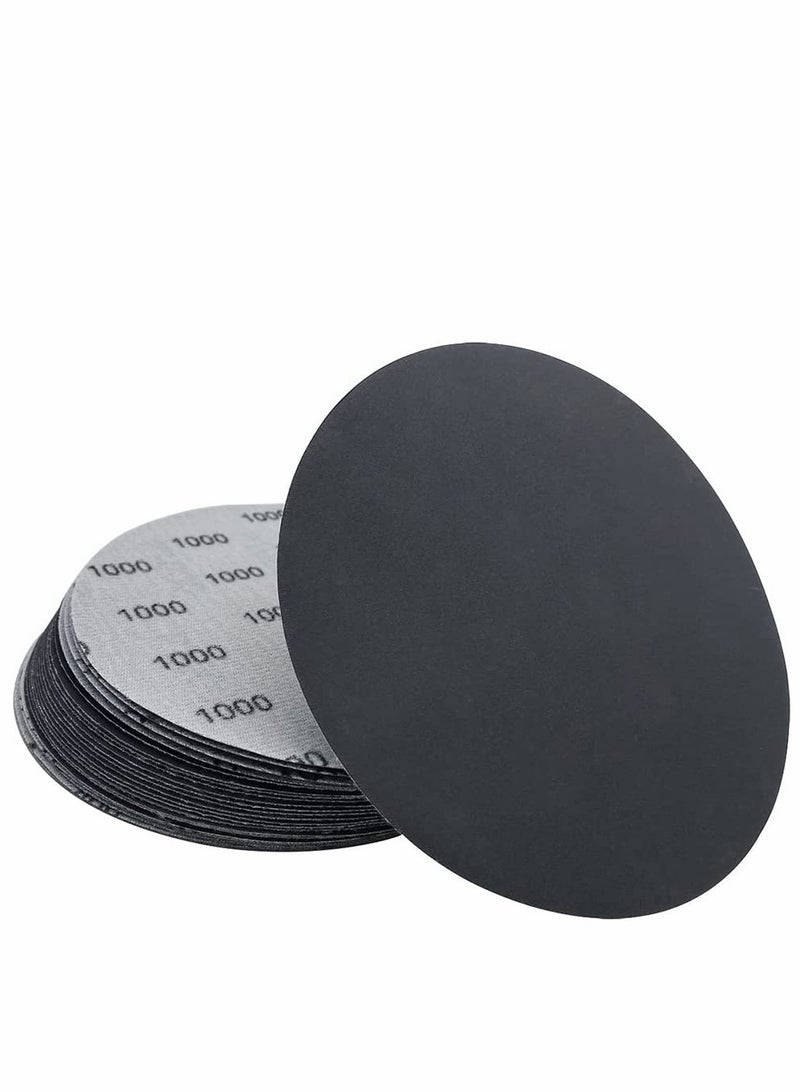 Zikra 1000 Grit Wet Dry Sandpaper, 25 PCS 6 Inch Sanding Discs with Hook and Loop Back, Premium Silicon Carbide Abrasive Polishing Sandpaper Pads for Auto, Wood or Metal Polishing - Image 1