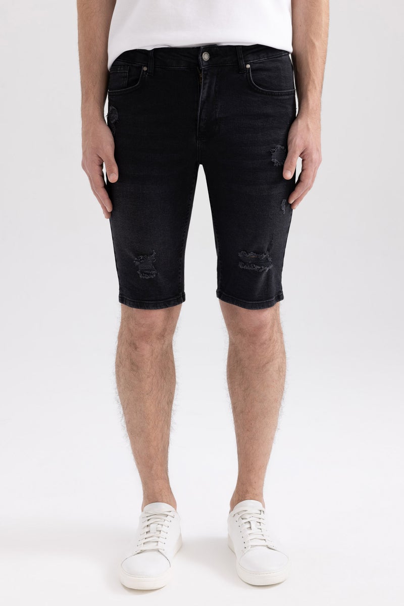 DeFacto Man Slim Fit Jeans Bermuda - Image 1